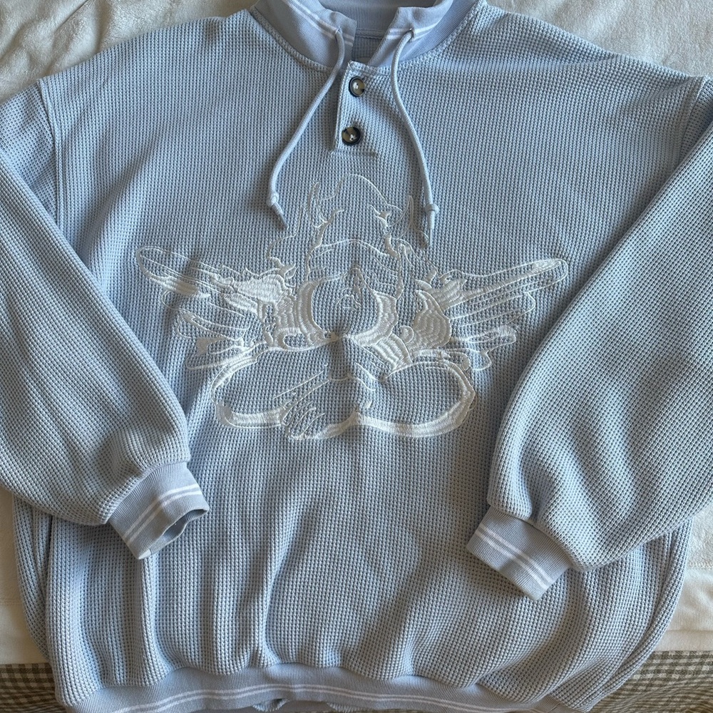 Boys Lie Light Blue Crewneck Sweater